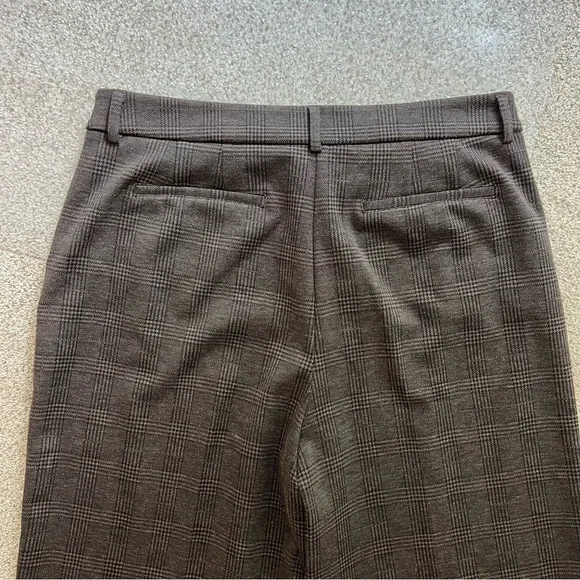 Simply Vera Vera Wang Brown Plaid Wide Leg Trousers - Picture 7 of 7